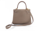 Hermes Kelly II Retourne 25 Etoupe Togo GHW - 2024