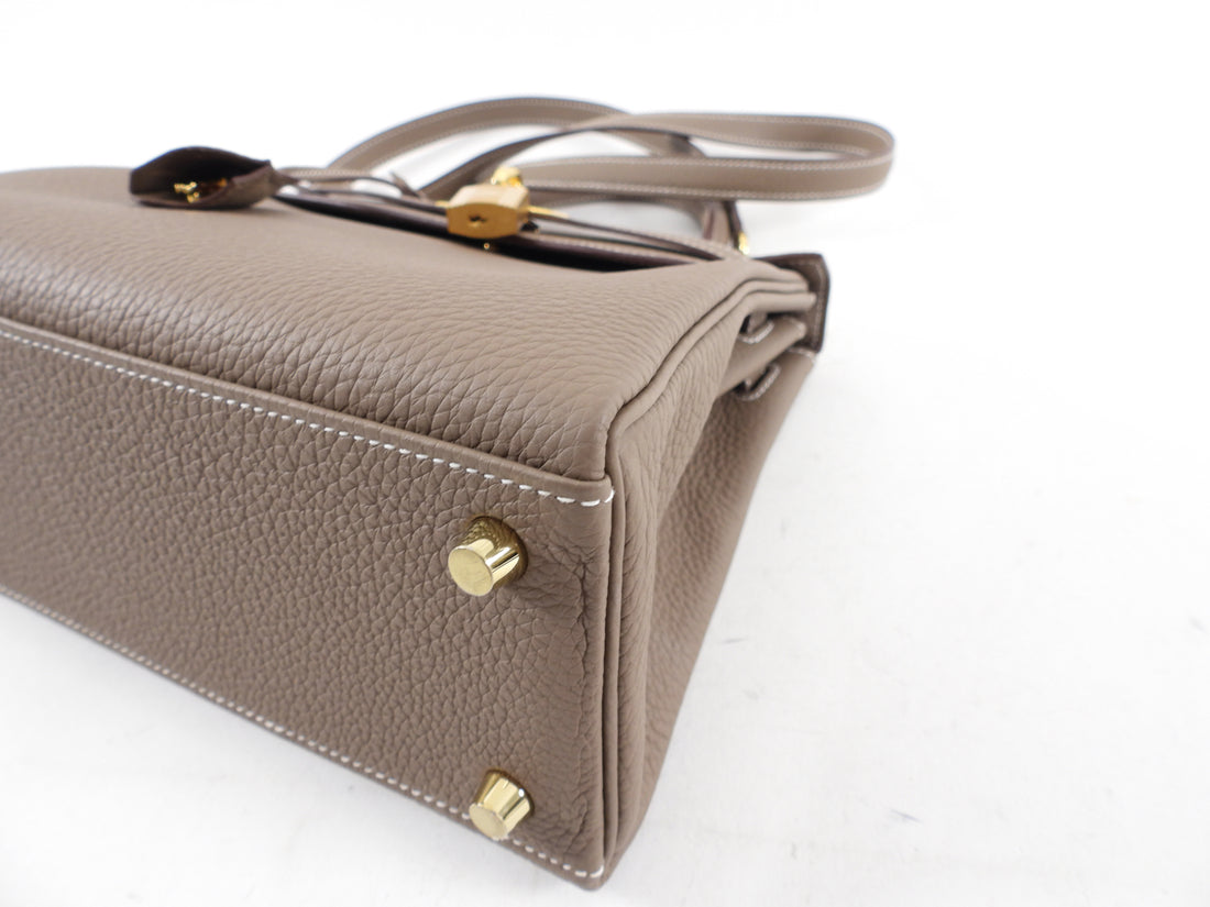 Hermes Kelly II Retourne 25 Etoupe Togo GHW - 2024