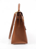 Hermes Vintage 1995 Gold Epsom Leather Kelly Sellier 32 Bag GHW