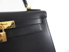 Hermes Kelly II Sellier Black Epsom GHW 28cm Bag