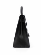 Hermes Vintage 1979 Black Box Calf Leather Sellier Kelly 32 Bag