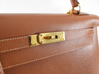 Hermes Vintage 1995 Gold Epsom Leather Kelly Sellier 32 Bag GHW