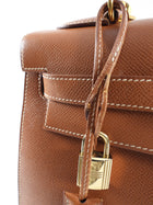 Hermes Vintage 1995 Gold Epsom Leather Kelly Sellier 32 Bag GHW