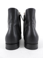 Hermes Black Leather Kelsey Ankle Boot Kelly Lock PHW - 38 (EU 37.5)