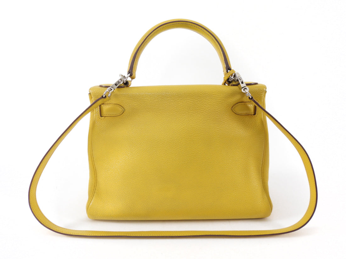 Hermes Kelly 28 Togo Jaune Ambre PHW Bag