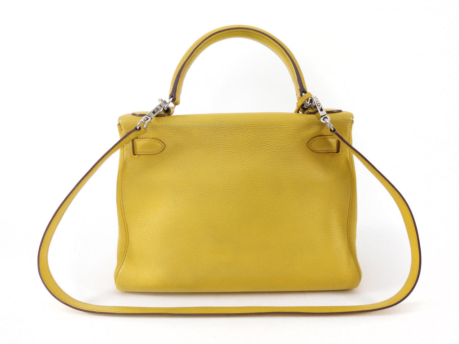 Hermes Kelly 28 Togo Jaune Ambre PHW Bag