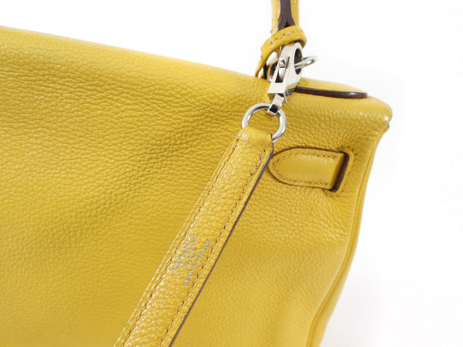 Hermes Kelly 28 Togo Jaune Ambre PHW Bag