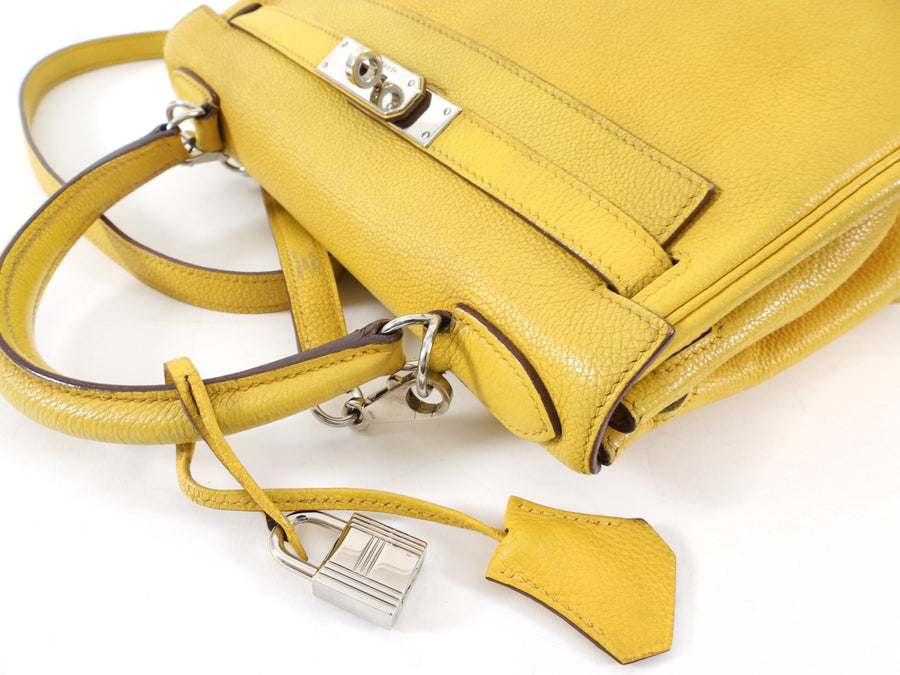Hermes Kelly 28 Togo Jaune Ambre PHW Bag