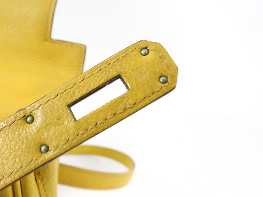 Hermes Kelly 28 Togo Jaune Ambre PHW Bag