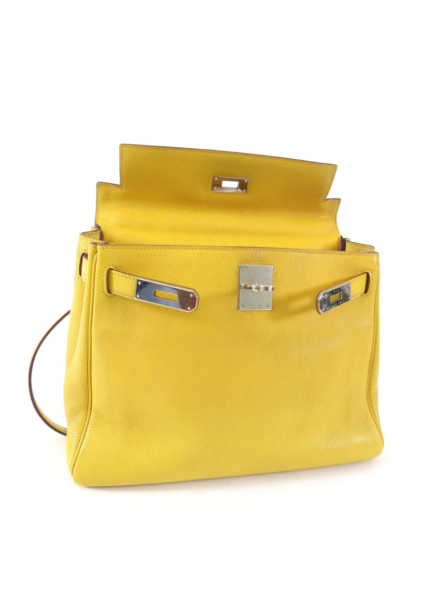Hermes Kelly 28 Togo Jaune Ambre PHW Bag