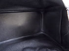 Hermes Black Clemence Leather Lindy 30 Bag PHW