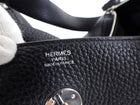 Hermes Black Clemence Leather Lindy 30 Bag PHW