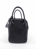 Hermes Black Clemence Leather Lindy 30 Bag PHW