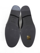 Hermes Black Lambskin Leather Loafer with Padded Chain - 37