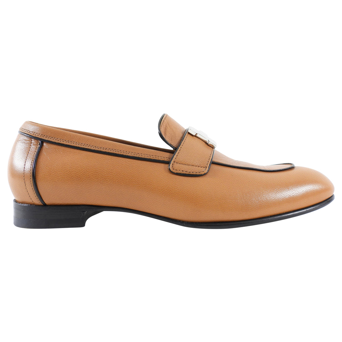 Hermes Tan Leather Paris Loafer with PHW H Buckle - 36.5