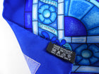 Hermes Blue Silk Lumieres De Paris Silk 90cm Scarf