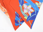 Hermes Flamingo Party Silk Maxi Twill Scarf Red Blue Lime