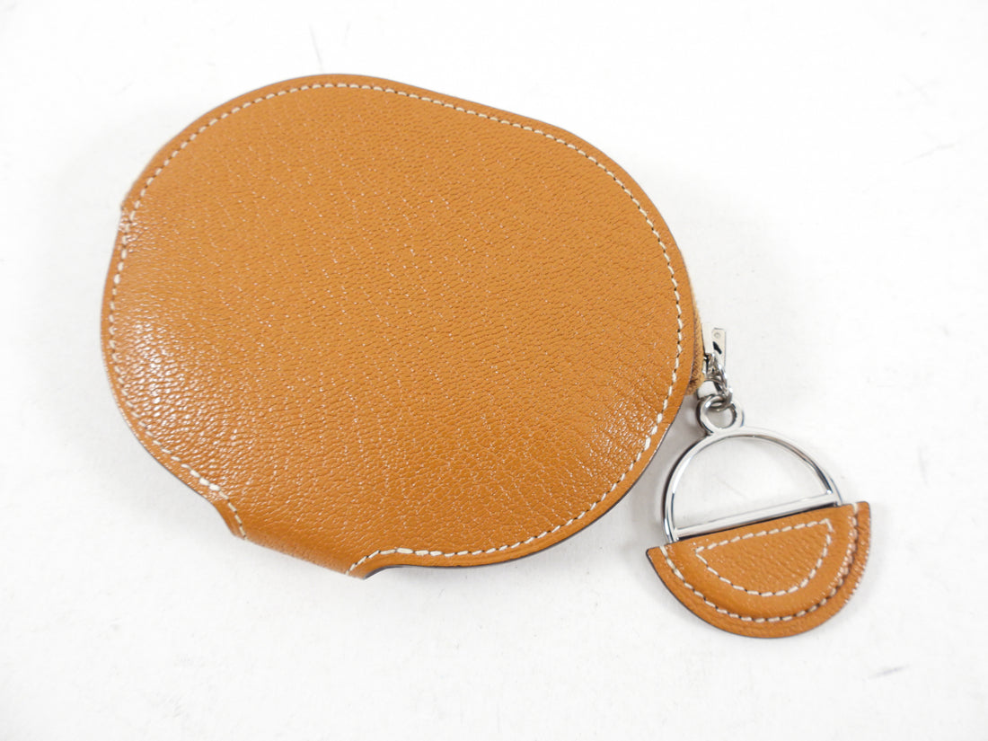 Hermes In the Loop Wink Card Holder - Caramel / Mauve Sylvestre / Jaune Bourgeon