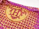 Hermes Mosaique Au 24 Silk Twil 90cm Scarf Magenta / Yellow