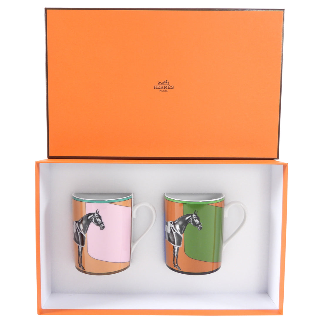 Hermes La Serpentine 2 Mugs Set - Horse