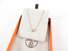 Hermes Mini Pop H Pendant Necklace Marron Glace