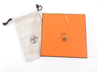 Hermes Black Enamel Goldtone Pop H Pendant Necklace
