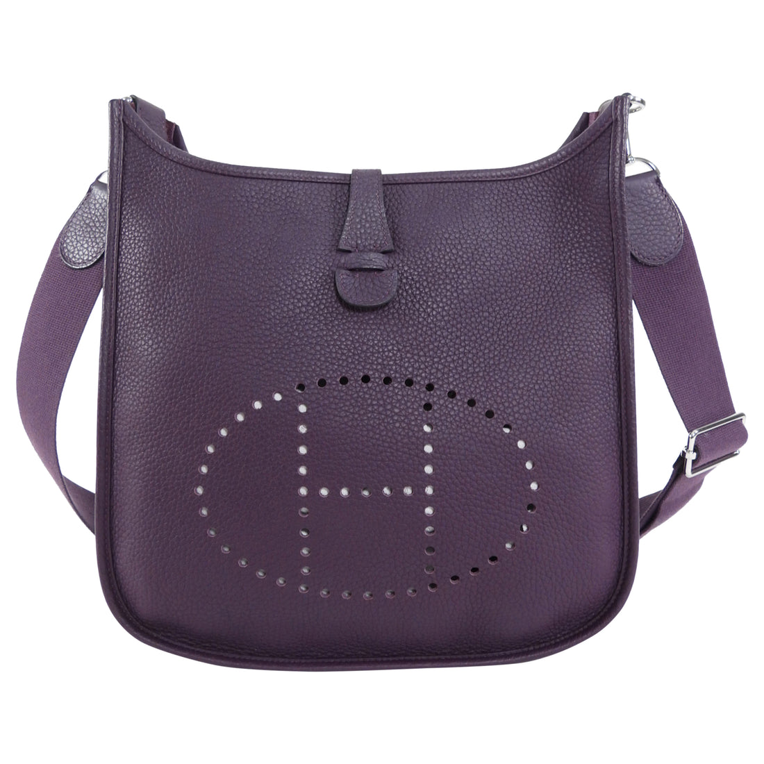 Hermes 2022 Evelyne III 29 PM Dark Purple Raisin Clemence Leather