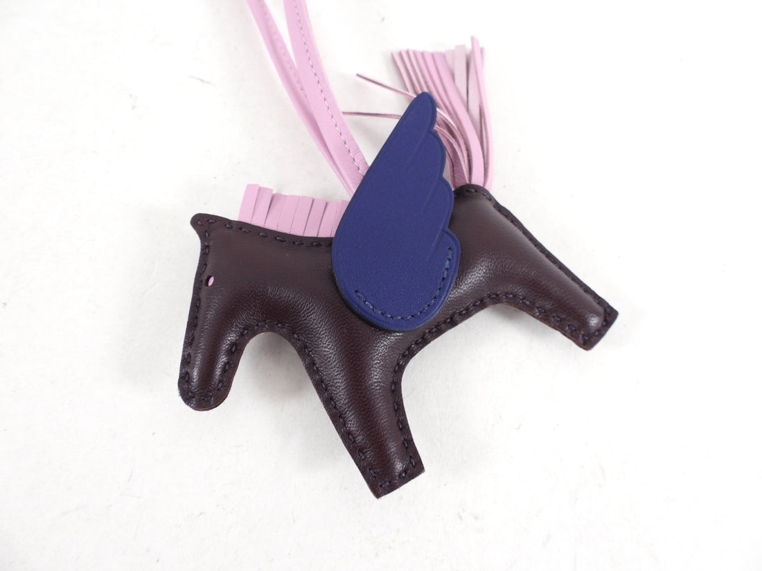 Hermes Rodeo PM Pegase Bag Charm - Purple / Blue