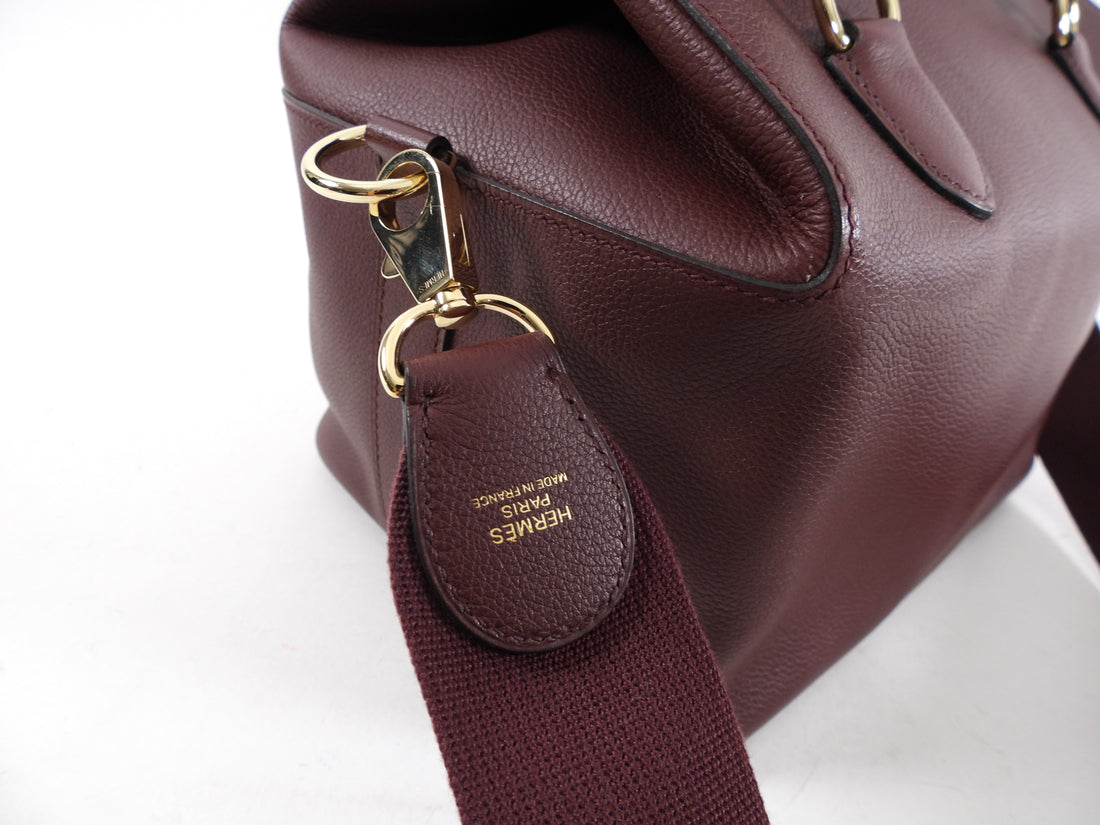 Hermes Sac Toolbox 26 Bordeaux Veau Evercolor