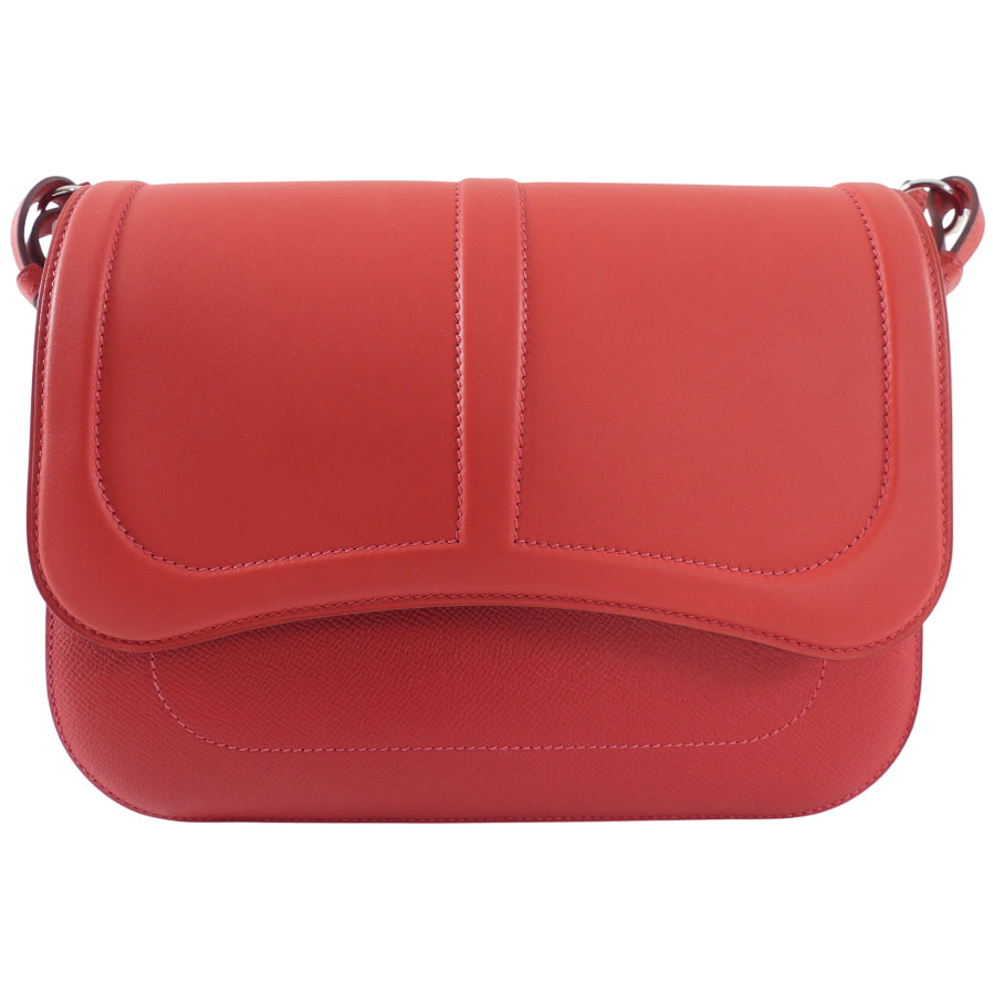 Hermes Rouge Casque Red Epsom Harnais Saddle Bag
