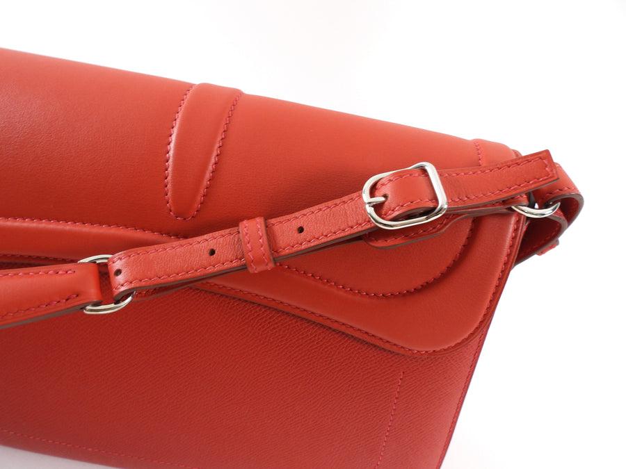 Hermes Rouge Casque Red Epsom Harnais Saddle Bag