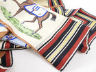 Hermes Couvertures et Tenues 90cm Brown and White Silk Scarf