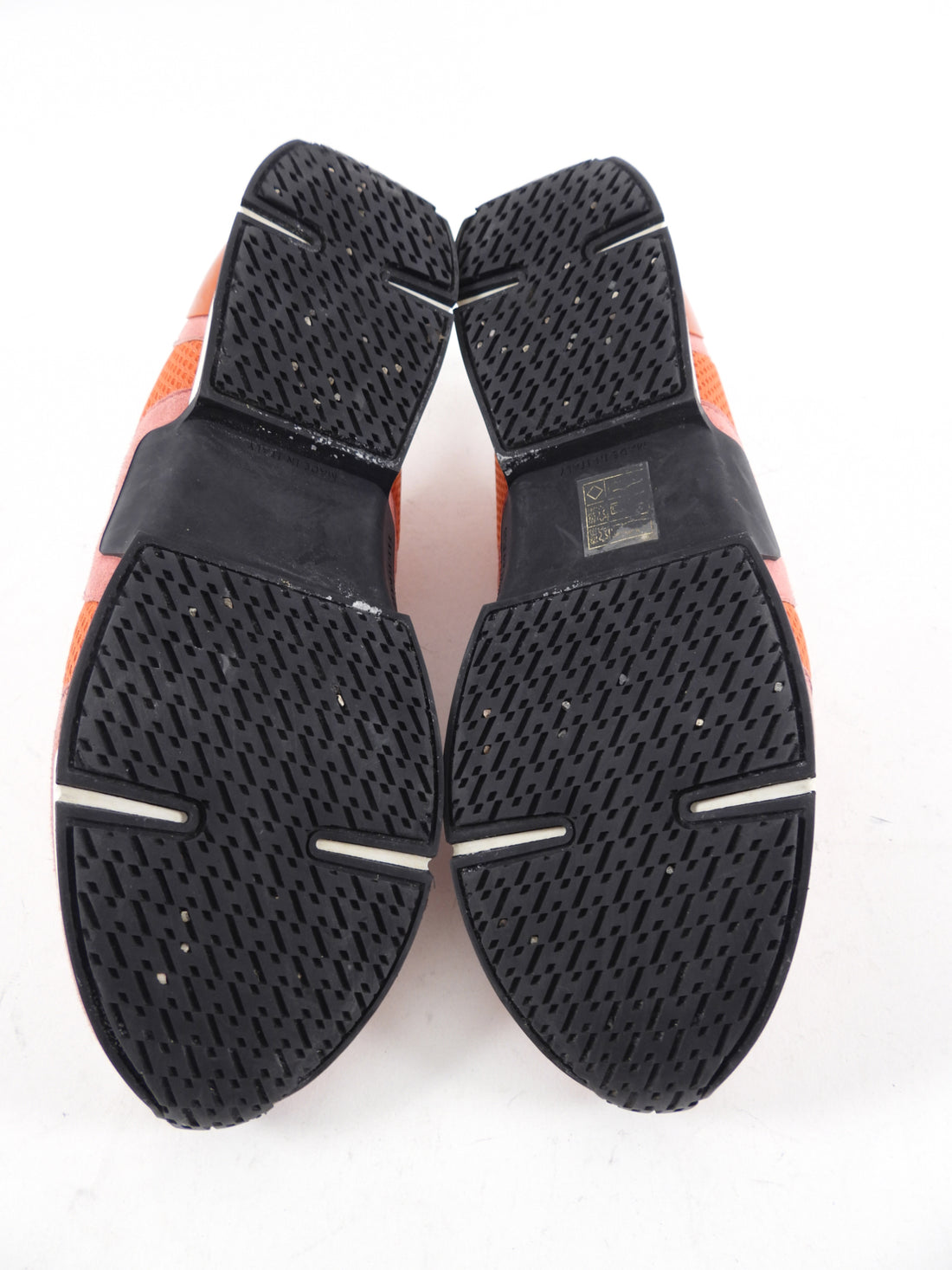 Hermes Orange Mesh Sneakers - 39.5