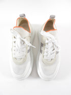 Hermes White Stretch Sock Crew Sneakers - 35.5