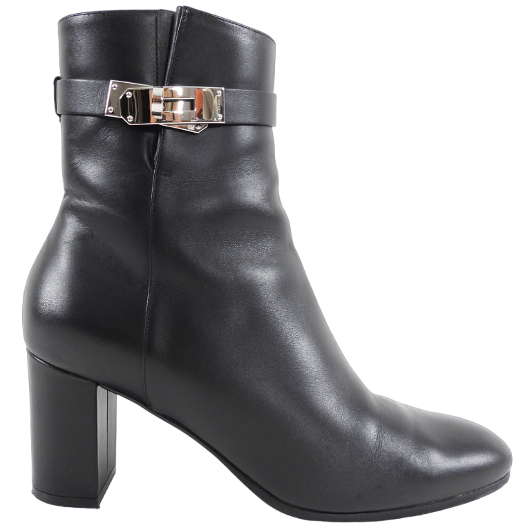 Hermes Black Saint Germain Ankle Boots - 39.5 / 8.5