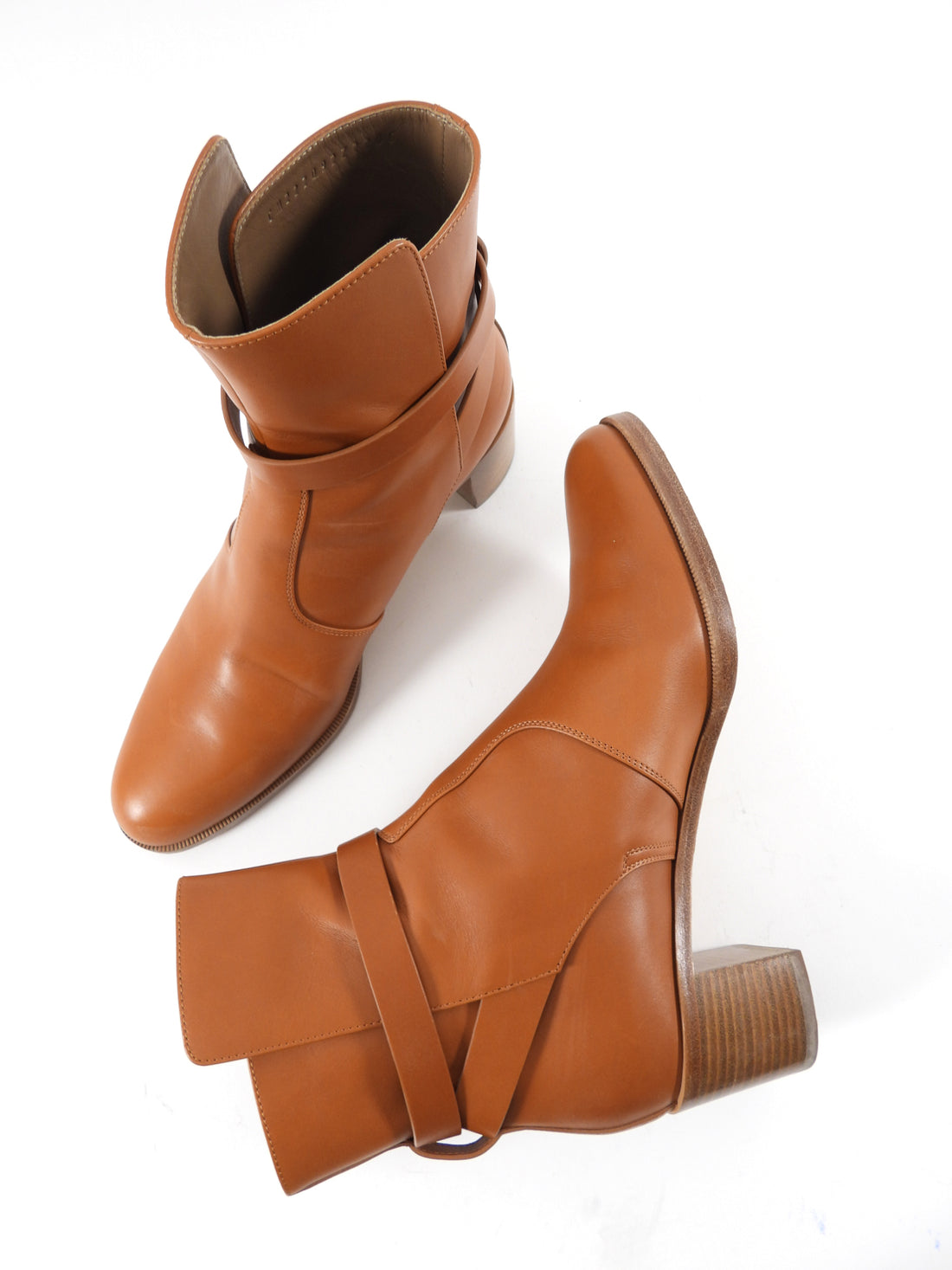 Hermes Brown Leather Frenchie 50 Ankle Boot - 39.5 / 8.5 – I MISS