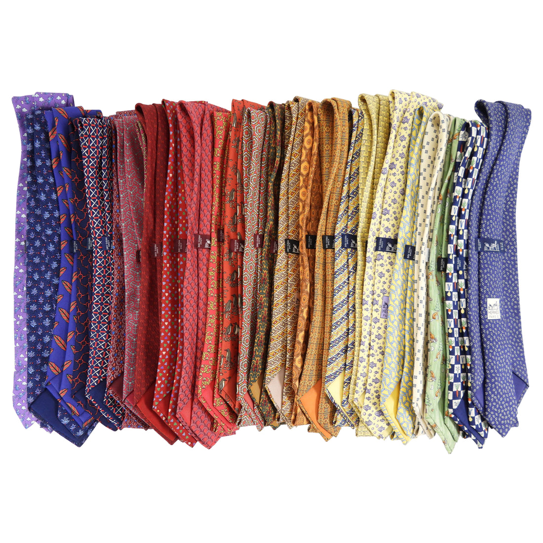 Hermes Vintage Silk Twill Pattern Tie