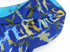 Hermes Alphabet 3 Blue Silk 90cm Scarf