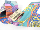 Hermes Cavalleria D'etriers Celedon / Blue / Old Pink Twilly Silk