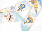 Hermes Silk Twilly - Funny Ice Cream - White Blue