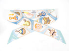Hermes Silk Twilly - Funny Ice Cream - White Blue