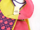 Hermes Les Voitures en Transformation Pink White Lime 90cm Scarf
