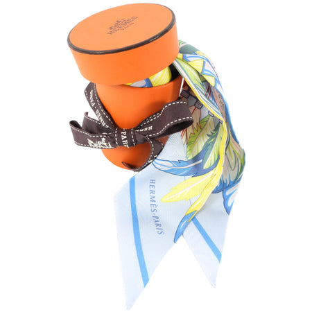 Hermes Silk Twilly - Yellow, Pink, Blue, Lime