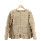 Herno Natural Linen Quilted Puffer Jacket - IT42 / USA 6 / S