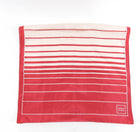 Herve Leger Red and Ivory Silk Striped Scarf