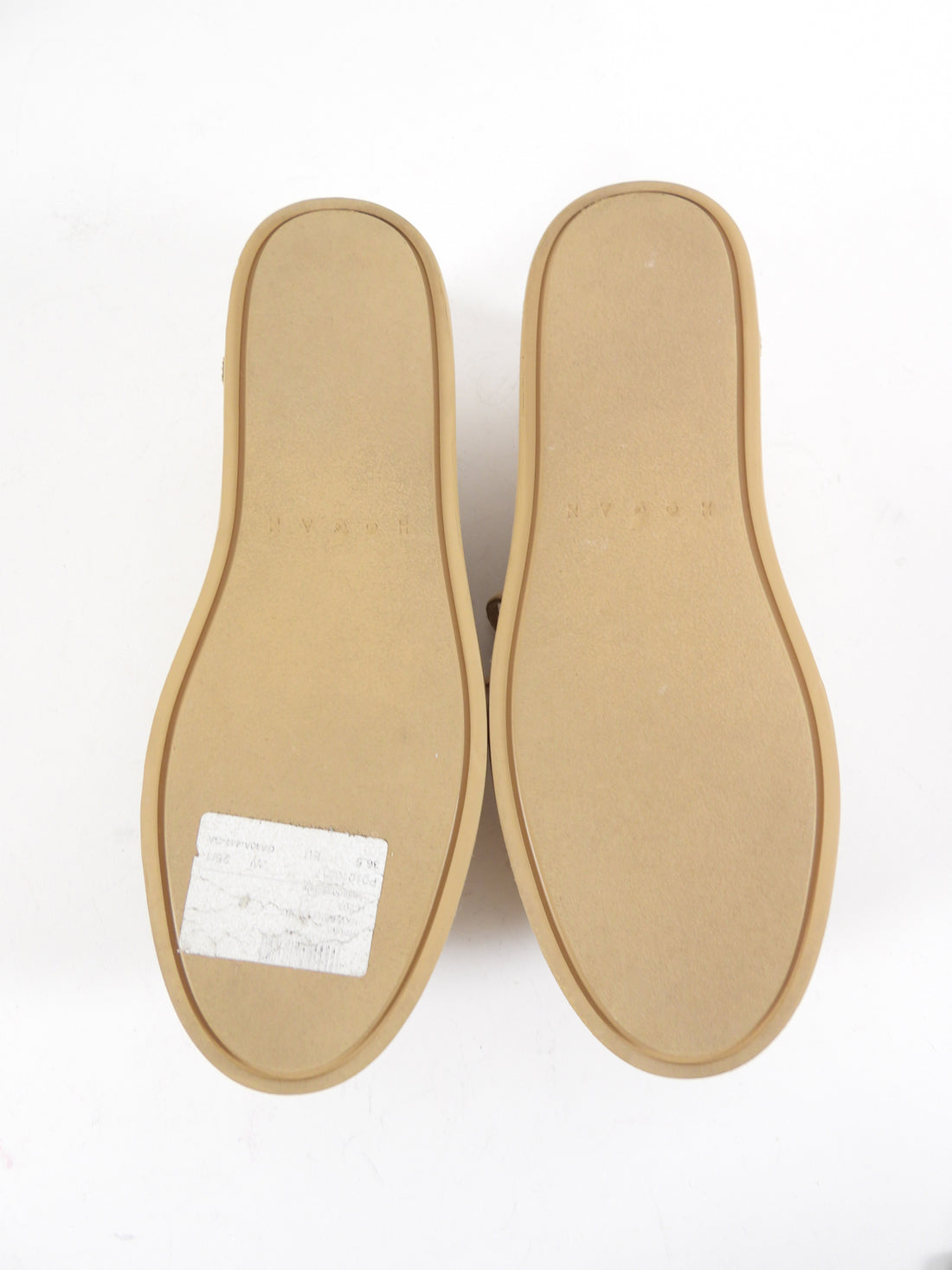 Hogan H681 Beige Suede Platform Boat Shoes Loafers - 37 (36.5)