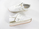 Hogan White Leather Midi H222 Platform Sneakers - 36.5