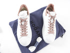 Hogan White Leather Low Top Sneakers - 39.5