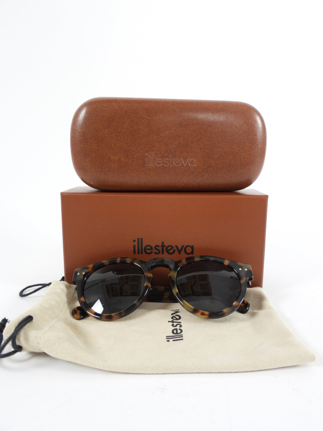 Illesteva Tortoise Leonard Sunglasses