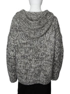 Iris von Arnim Taupe Ecru Helenia Hand-knit Chunky Cardigan Sweater - S
